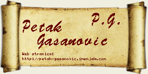 Petak Gašanović vizit kartica